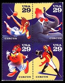 Circus stamps