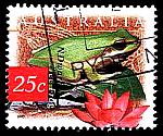 Frogs on stamps